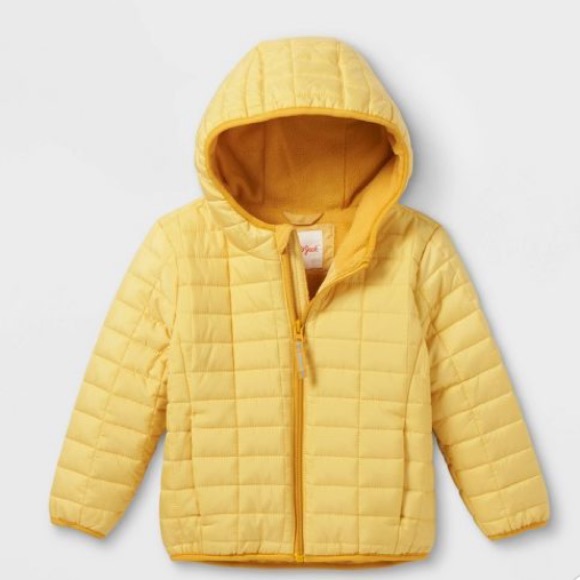 Cat & Jack yellow puffer jacket